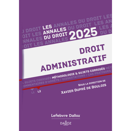 Annales Droit administratif 2025