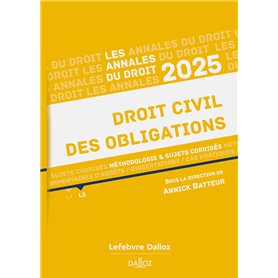 Annales Droit civil des obligations 2025