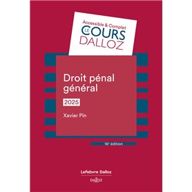 Droit pénal général 2025. 16e éd.