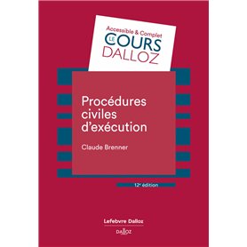 Procédures civiles d'exécution. 12e éd.