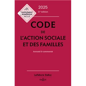 Code de l'action sociale et des familles 2025