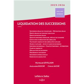 Liquidation des successions 2025/2026. 7e éd.