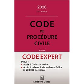 Code Dalloz Expert. Code de procédure civile 2026. 22e éd.