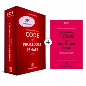 Code de procédure pénale 2026 annoté. Édition limitée. 67e éd. + Supplément "loi narcotrafic" inclus