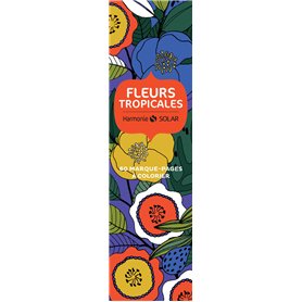 Fleurs tropicales - 60 marque-pages à colorier