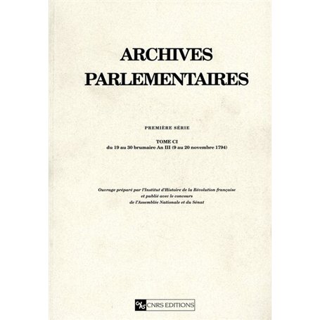 Archives parlementaires - tome C1