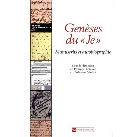Genèses du " je "