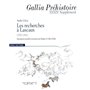 Supplément Gallia préhistoire 39 - Les recherches