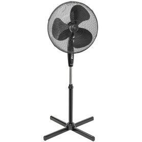 Bestron Ventilateur sur pied avec trois niveaux de vitesse, Ventilateur avec fonction oscillation à 75° & hauteur réglable jusqu