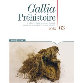 Gallia Préhistoire - Tome 63 Préhistoire de la France dans son contexte européen