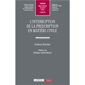 L'interruption de la prescription en matière civile
