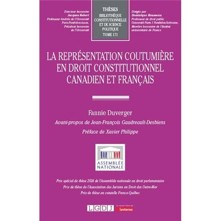 La représentation coutumière en droit constitutionnel canadien et français
