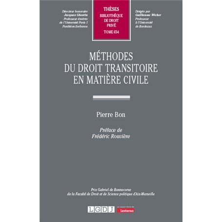Méthodes du droit transitoire en matière civile