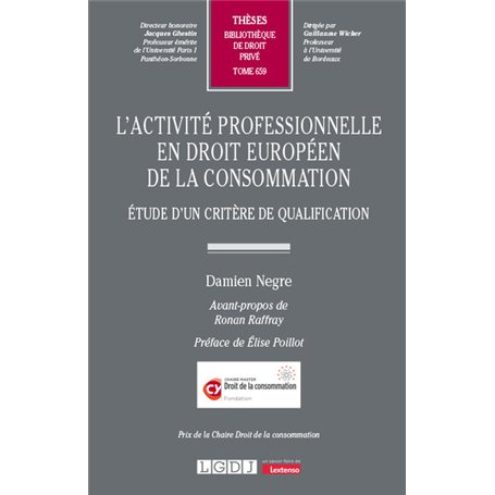 L'activité professionnelle en droit européen de la consommation