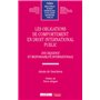 Les obligations de comportement en droit international public