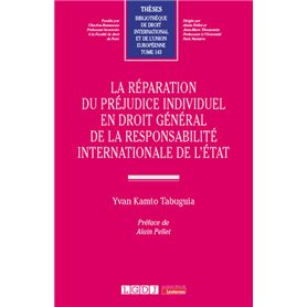 La réparation du préjudice individuel en droit général de la responsabilité internationale de l'État