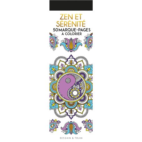 Zen et sérénité - 50 marque-pages à colorier
