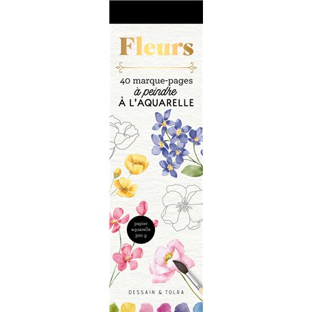 Marque-pages Fleurs à l'aquarelle