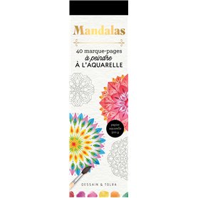 Marque-pages Mandalas à l'aquarelle