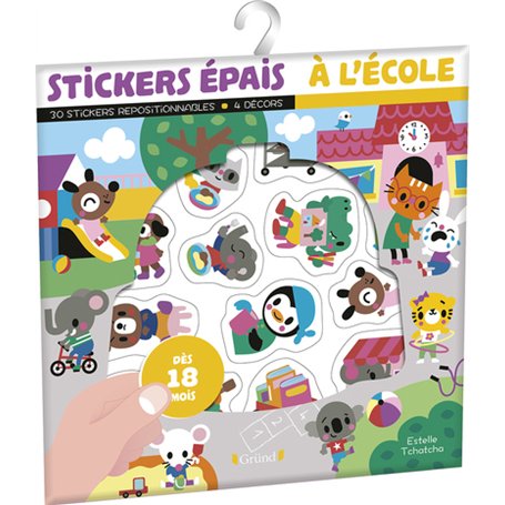 Stickers épais - À l'école