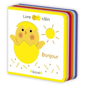 Livre câlin mini feutrine - Bonjour