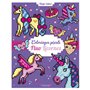 Coloriages pixels fluo licornes
