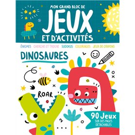 Mon grand bloc de jeux et d'activités - Dinosaures
