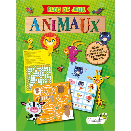 Bloc de jeux spécial animaux