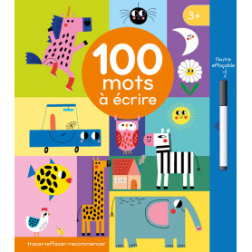 TRACER - EFFACER- RECOMMENCER - 100 MOTS À ÉCRIRE