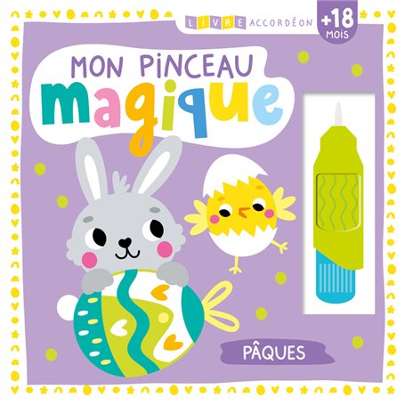 Livre accordéon - Mon pinceau magique - Pâques