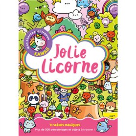 Mon cherche et trouve Kawaii - Jolie licorne