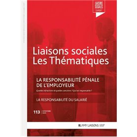 La responsabilité pénale de l'employeur