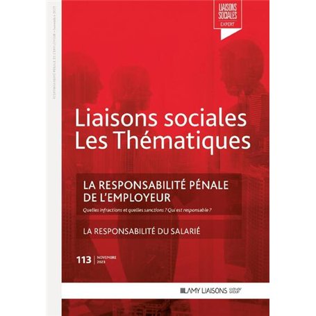 La responsabilité pénale de l'employeur