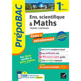 Prépabac - Maths & enseignement scientifique (tronc commun) 1re générale