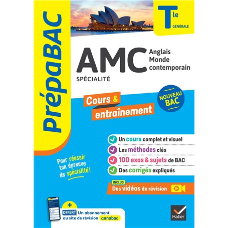 Prépabac - AMC (Anglais monde contemporain) Tle générale (spécialité) - Bac 2026