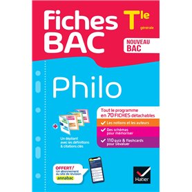 Fiches bac - Philo Tle - Bac 2026