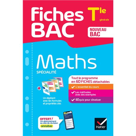 Fiches bac - Maths Tle (spécialité) - Bac 2026