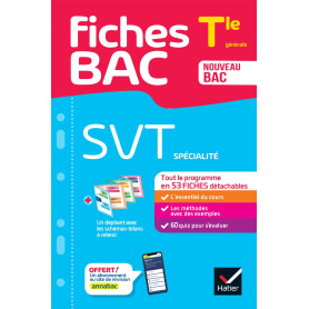 Fiches bac - SVT Tle (spécialité) - Bac 2026