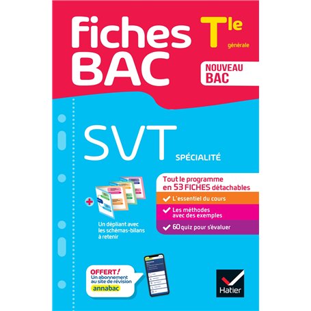 Fiches bac - SVT Tle (spécialité) - Bac 2026
