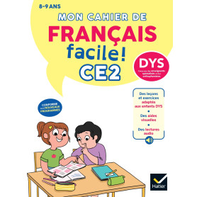 Mon cahier de Français facile DYS CE2  - Nouveau programme