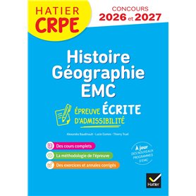 Histoire-Géographie-EMC- CRPE 2026-2027 - Epreuve écrite d'admissibilité