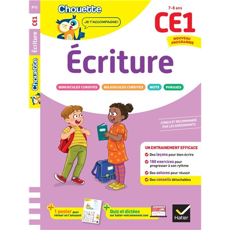 Ecriture CE1 - Cahier de soutien nouveau programme