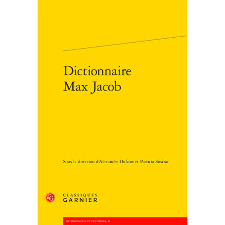 Dictionnaire Max Jacob