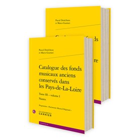 Catalogue des fonds musicaux anciens conservés dans les Pays-de-La-Loire