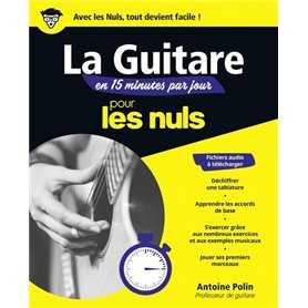 Apprendre la guitare en 15 minutes par jour Mégapoche Pour les Nuls