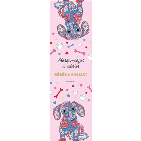 Marque-pages à colorier - Bébé animaux