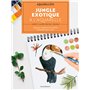 Jungle exotique à l'aquarelle