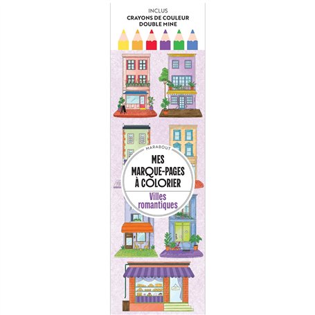 Mes marque-pages à colorier - Villes romantiques