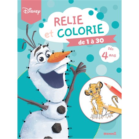 Relie et colorie - De 1 à 30