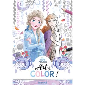 Disney La Reine des Neiges 2 - Art & Color ! (Elsa et Anna fond hiver)